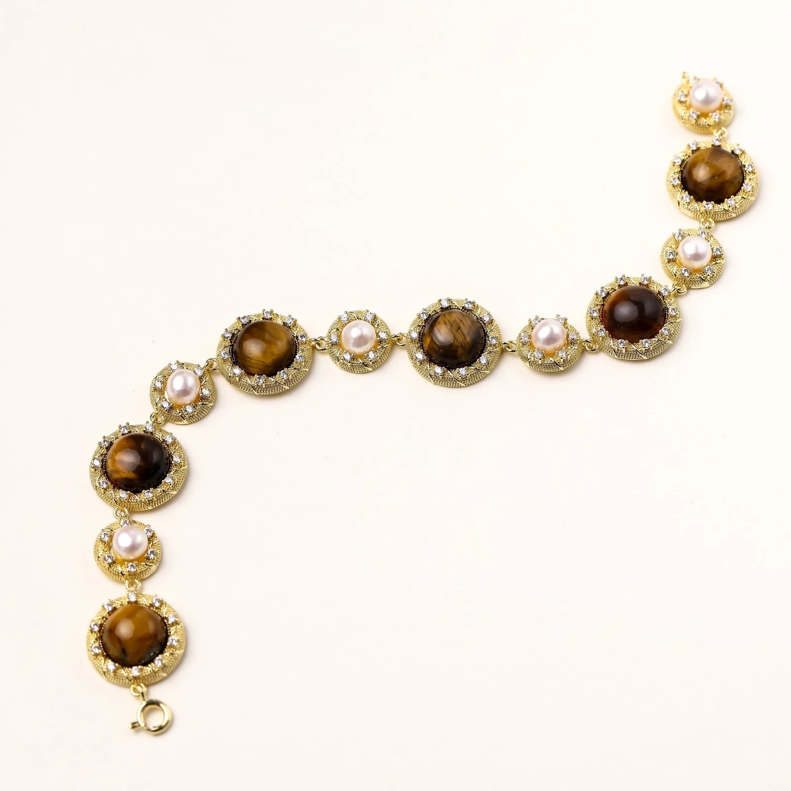 Tiger's Eye Pearl Wisdom Bracelet