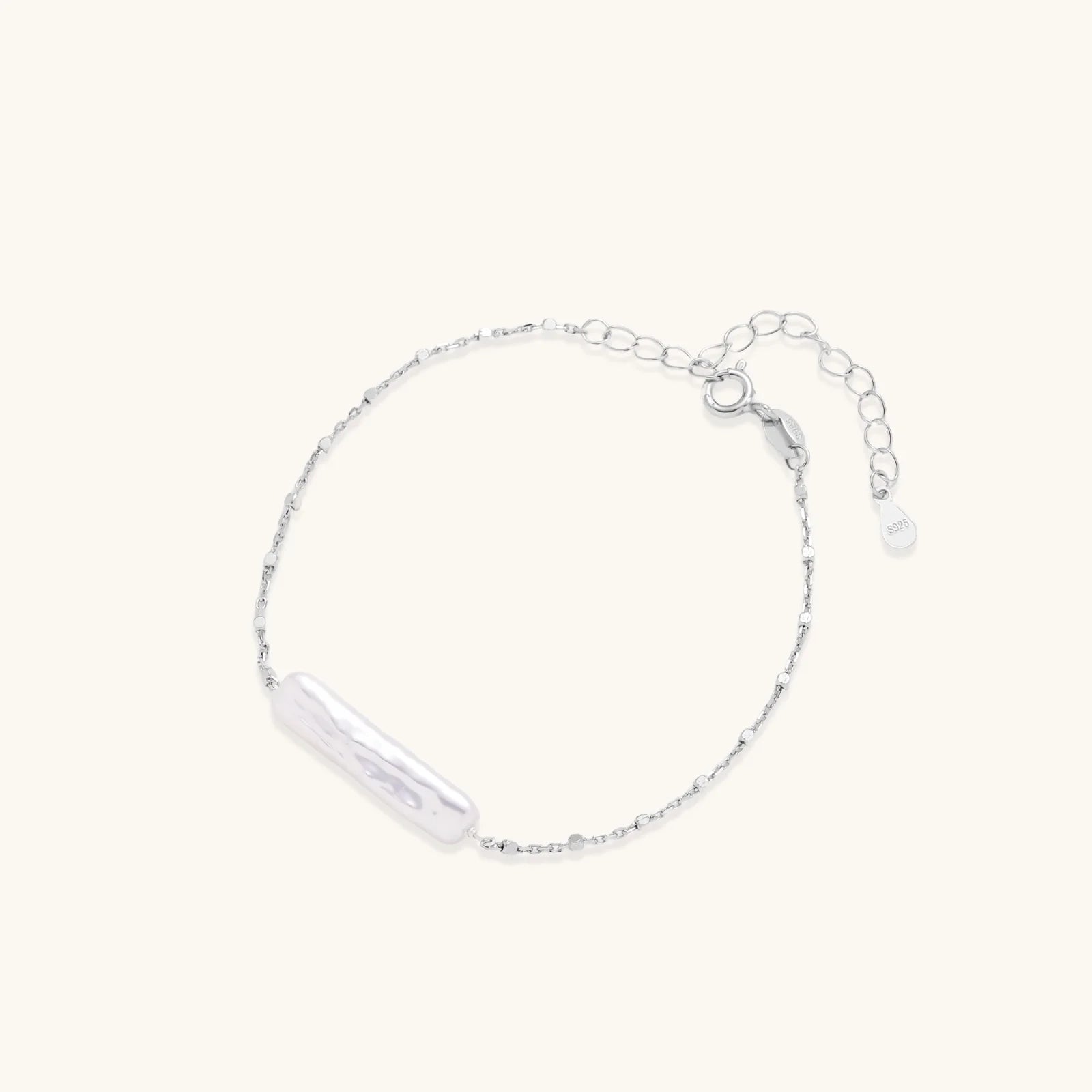 Baroque Pearl Chain Bracelet
