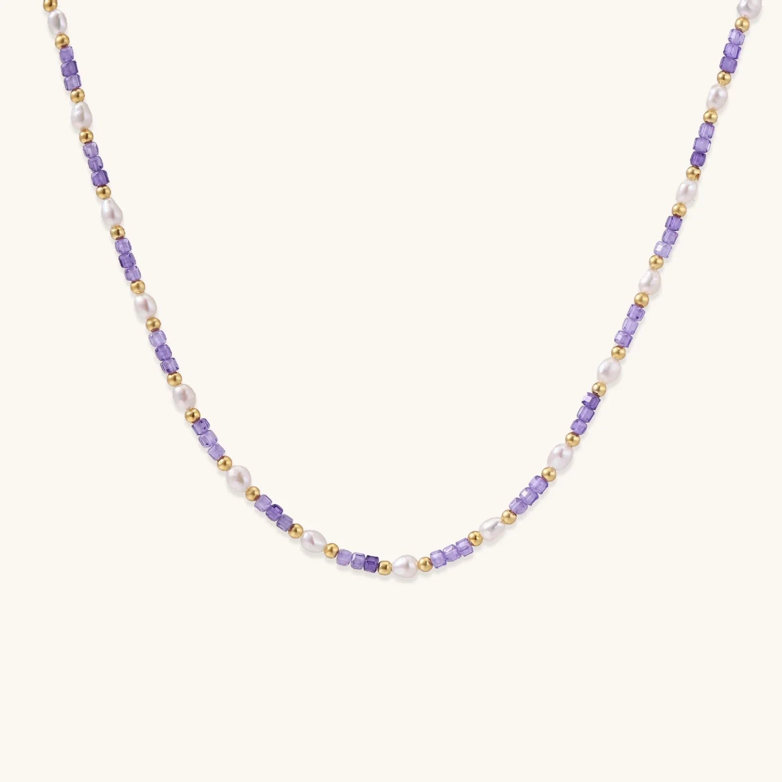 Amethyst Pearl Harmony Necklace