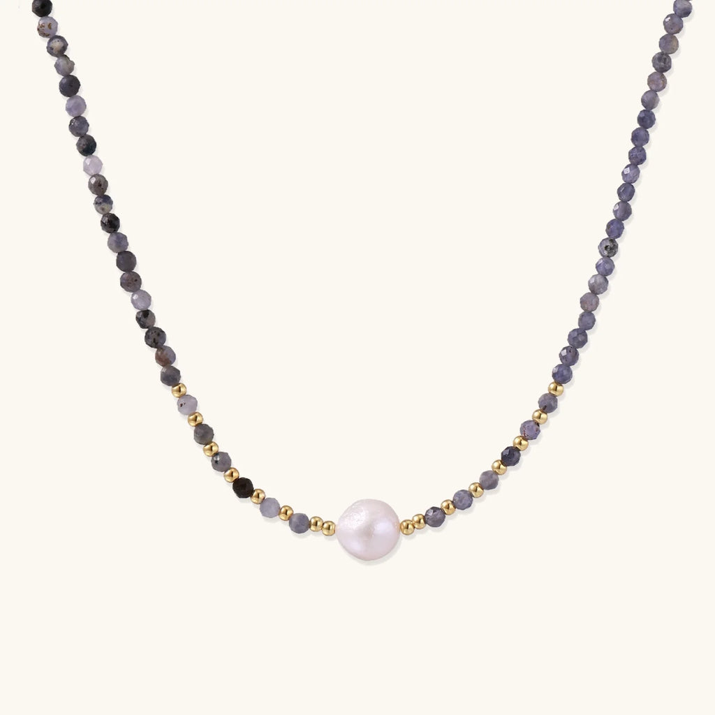 Twilight Pearl Iolite Necklace