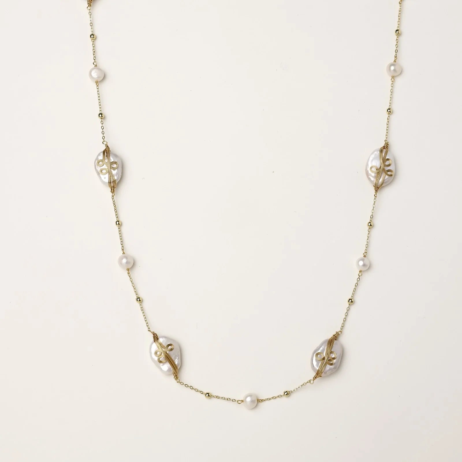 Baroque Pearl Garden Necklace