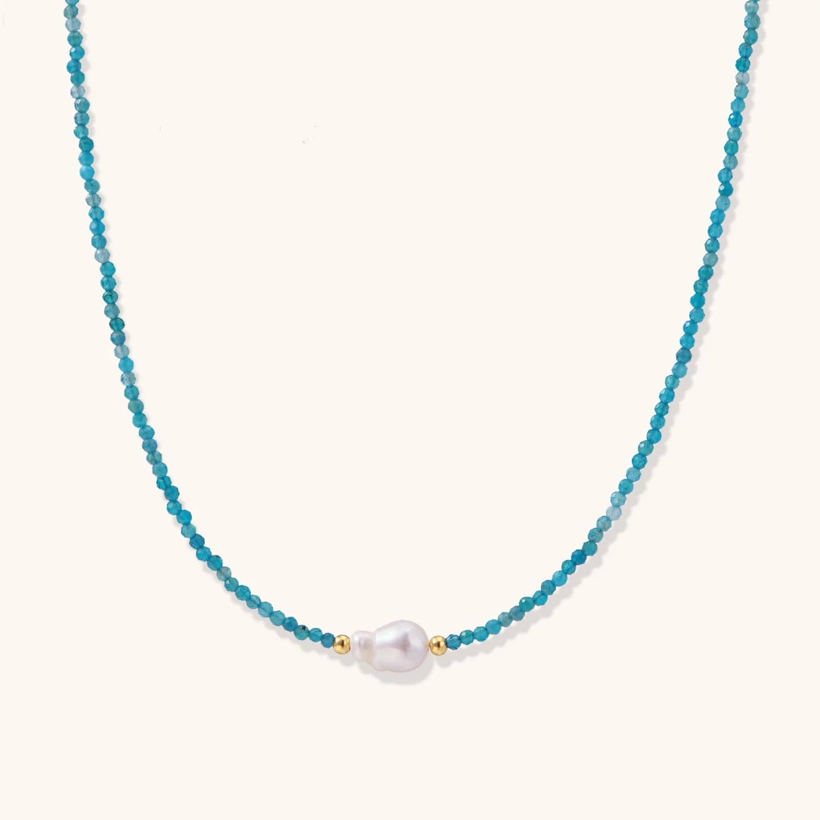 Apatite Dreams Pearl Necklace