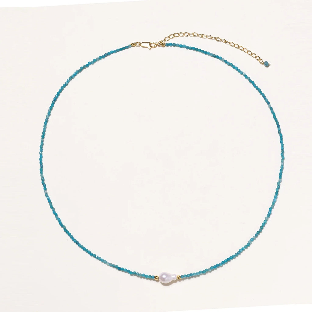 Apatite Dreams Pearl Necklace