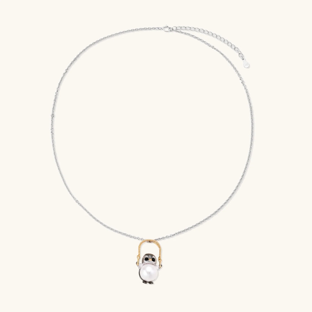 Wise Owl Pearl Necklace