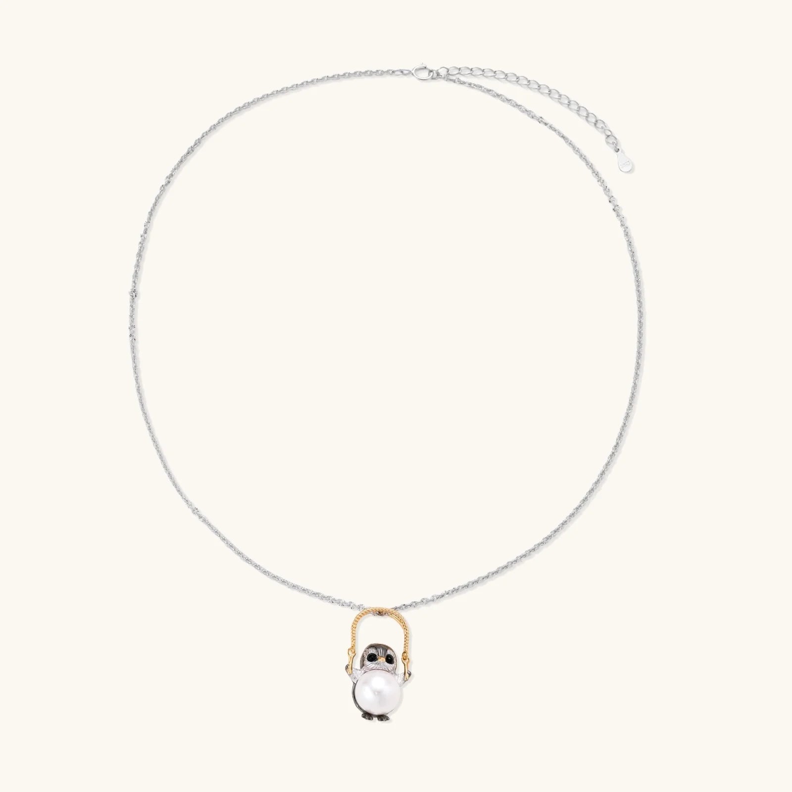 Wise Owl Pearl Necklace