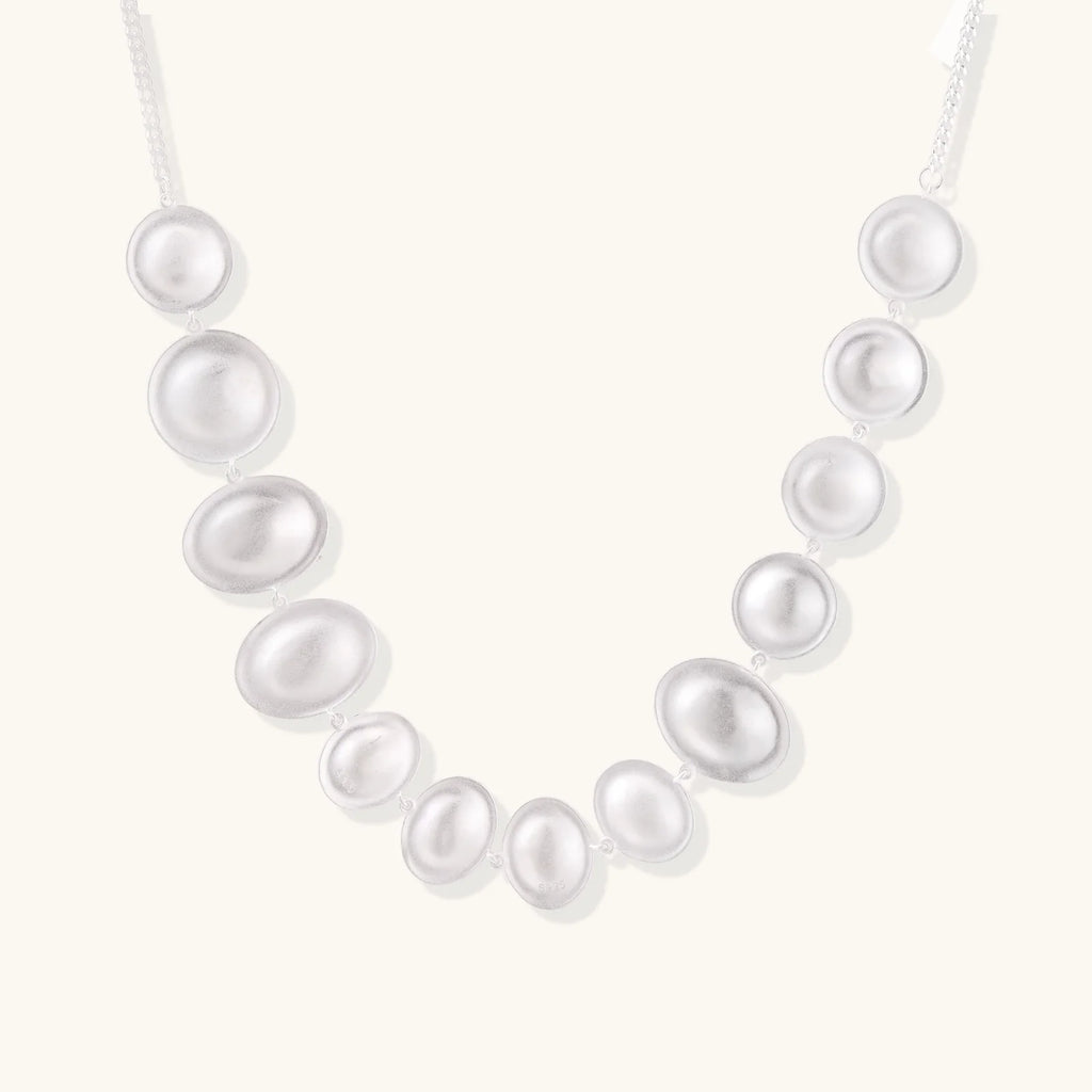 Lunar Pearl Arc Necklace
