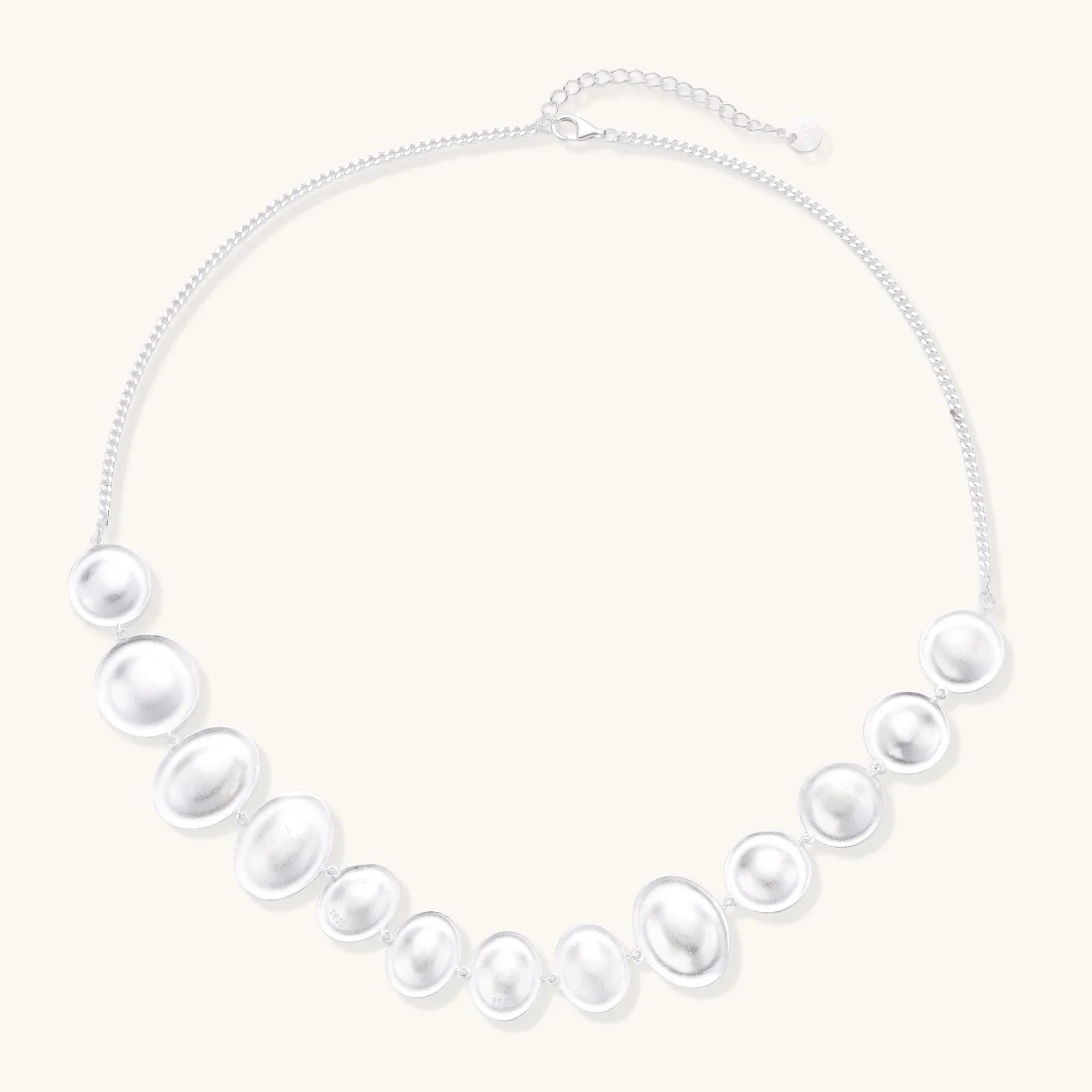 Lunar Pearl Arc Necklace