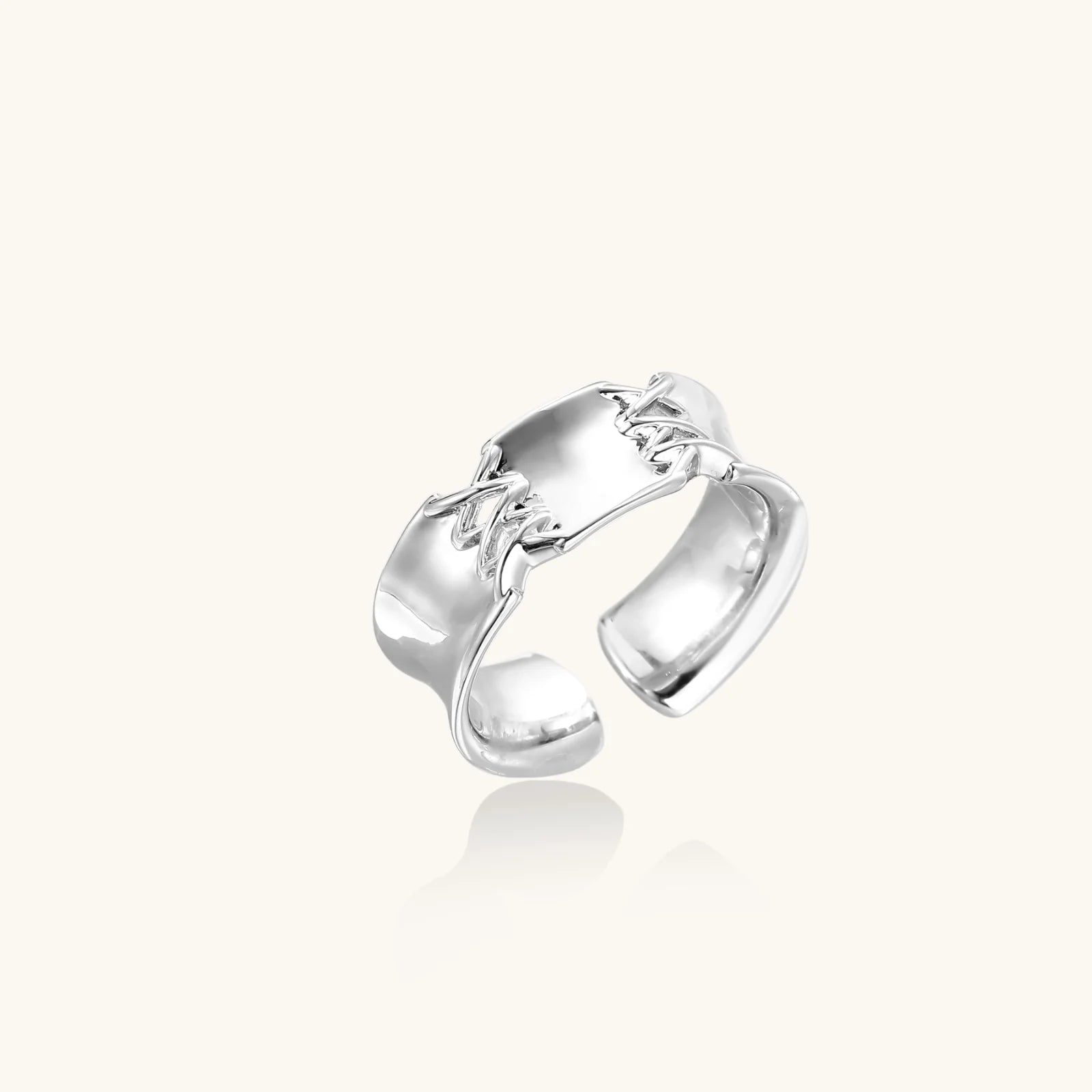 Chain Bridge Cuff Ring