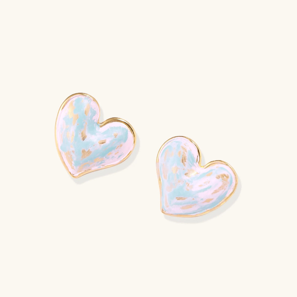 Dreamy Heart Studs