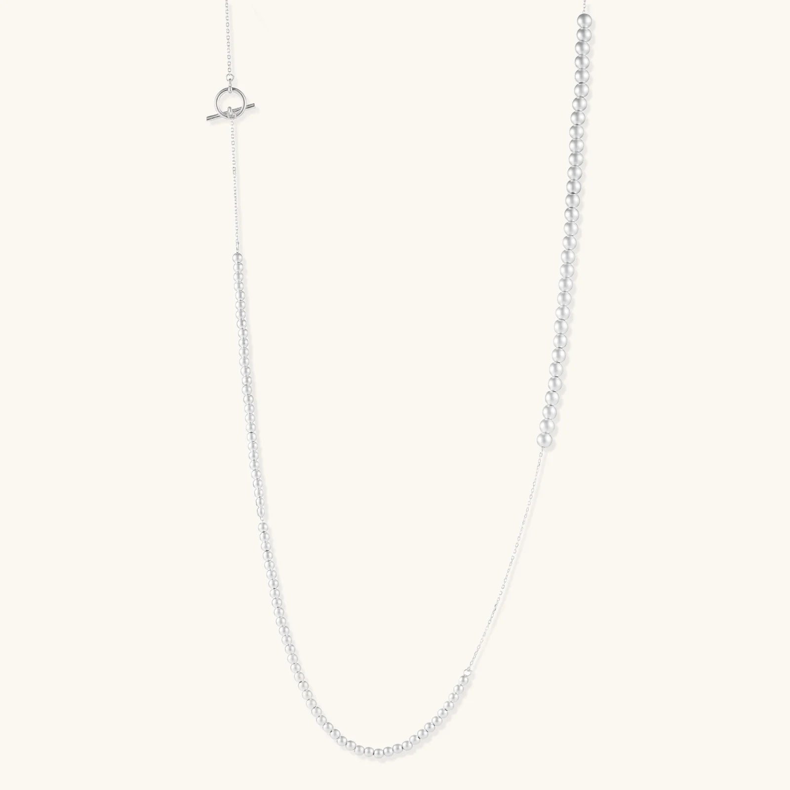 Silver Sphere Gradient Necklace