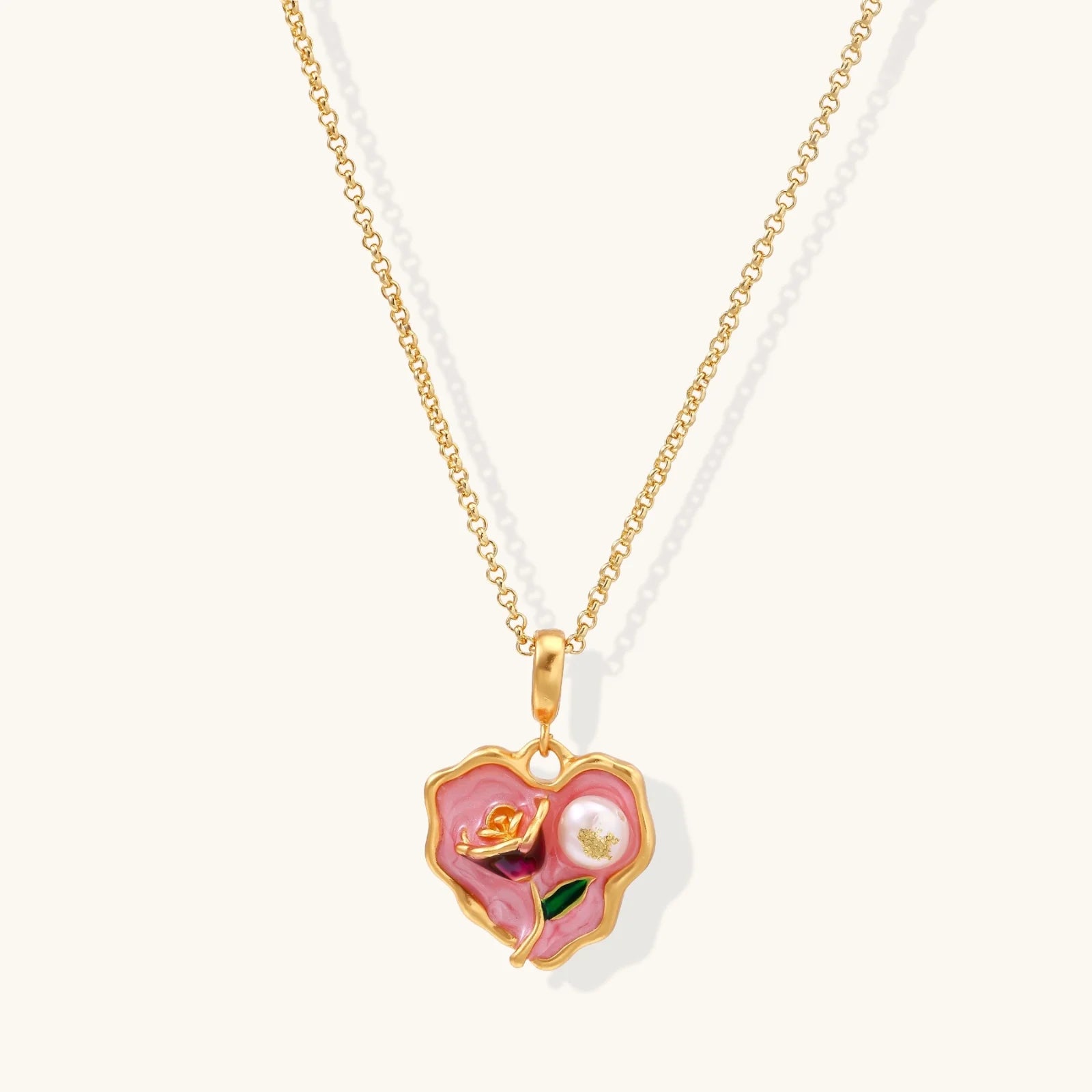 Rose Garden Heart Necklace