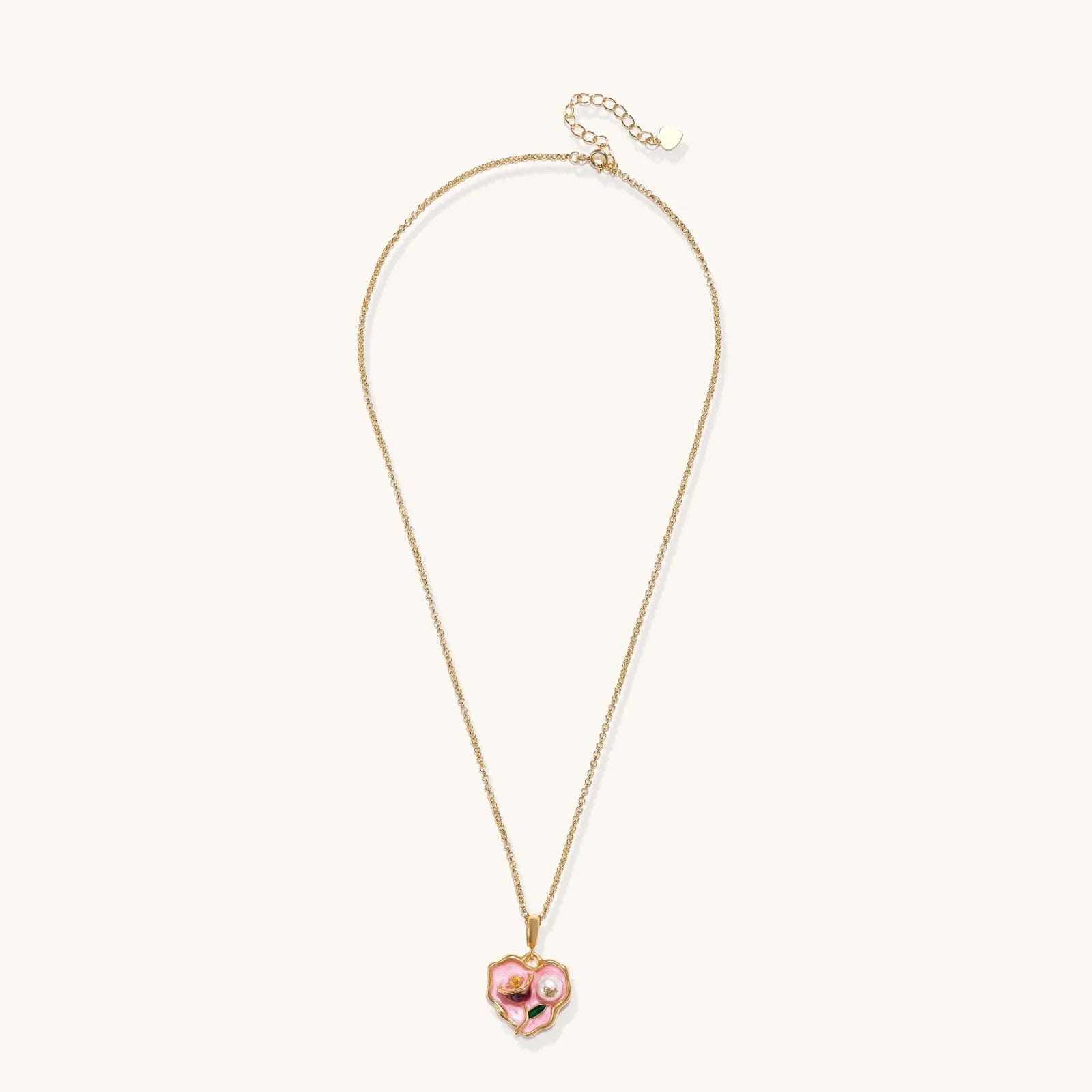 Rose Garden Heart Necklace