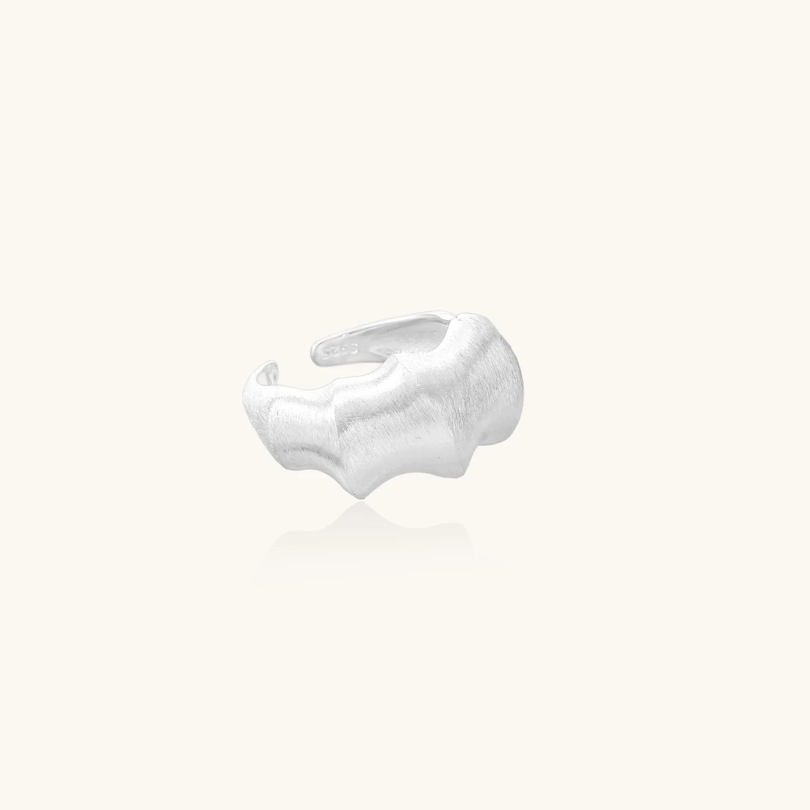 Liquid Silver Statement Ring
