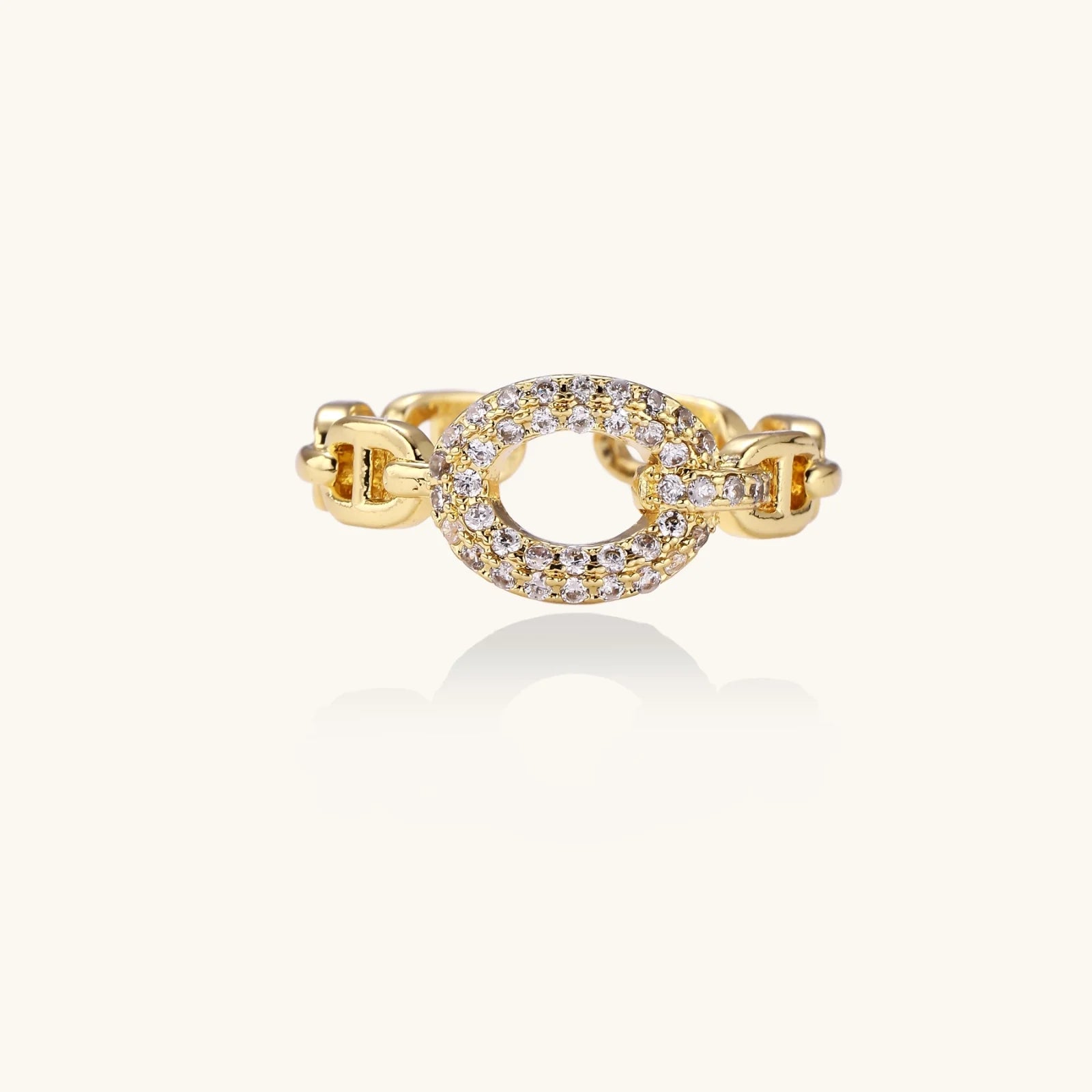 Golden Chain Statement Ring