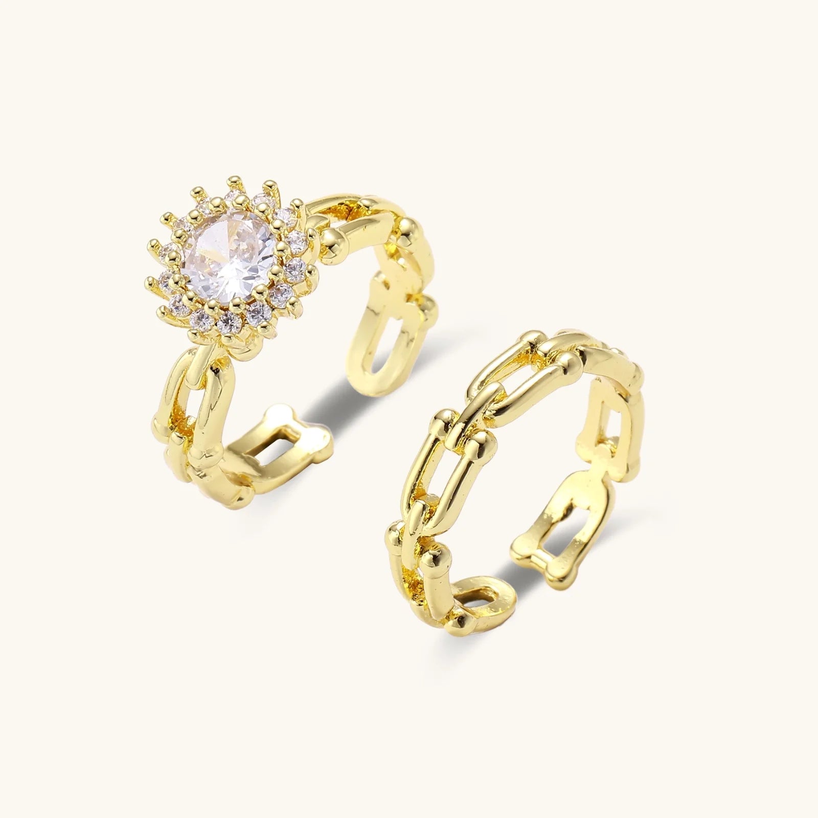 Golden Hour Chain Ring Set