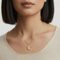 Luna Pearl Crescent Necklace | 3EyeJewEls