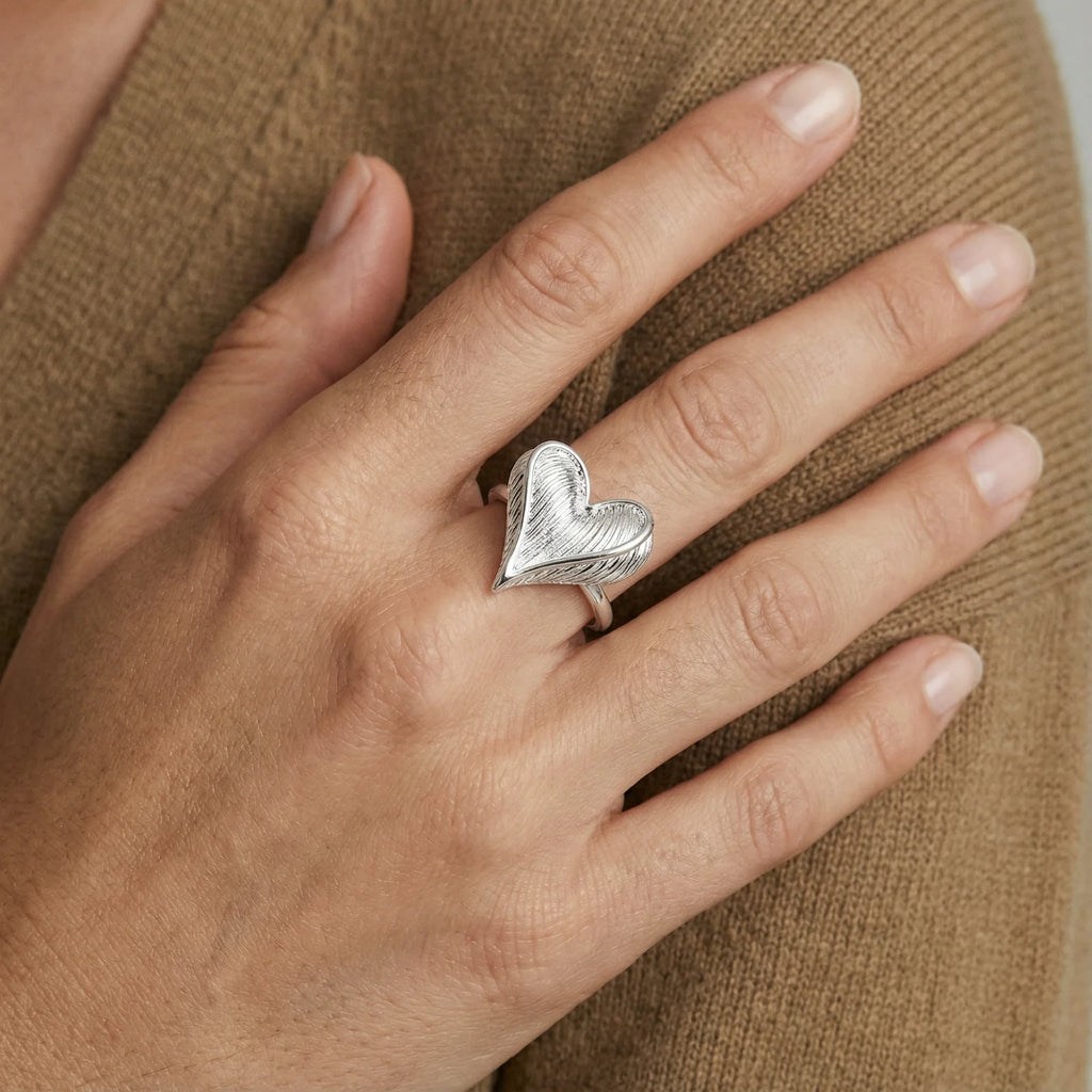 Feathered Heart Ring | 3EyeJewEls