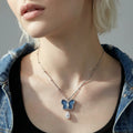 Azure Dream Butterfly Necklace | 3EyeJewEls