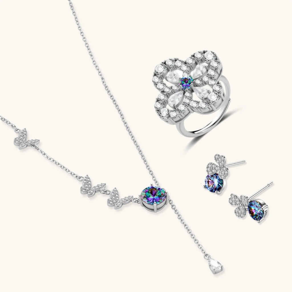 Lucky Clover Moissanite Set | 3EyeJewEls