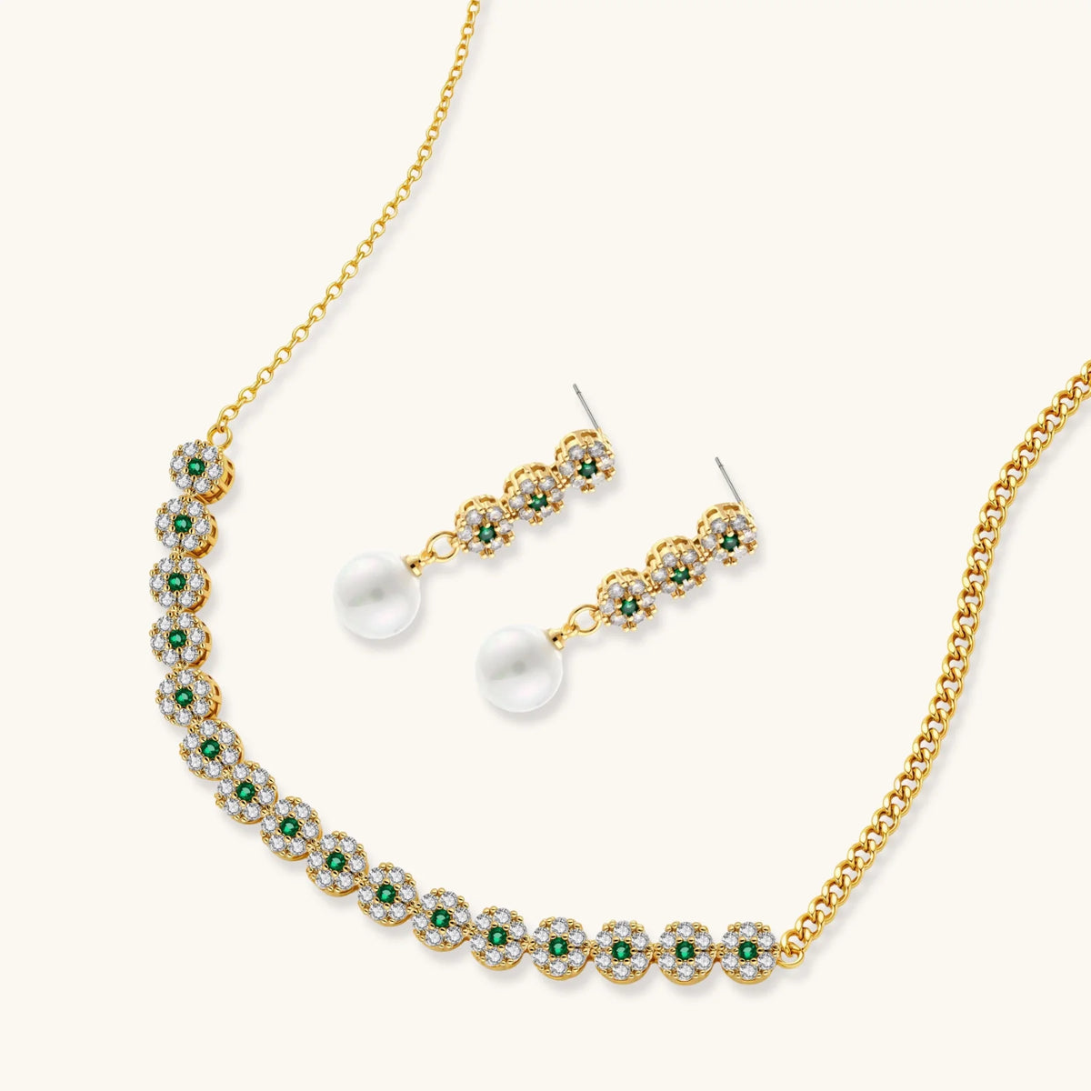 Green Blossom Set | 3EyeJewEls