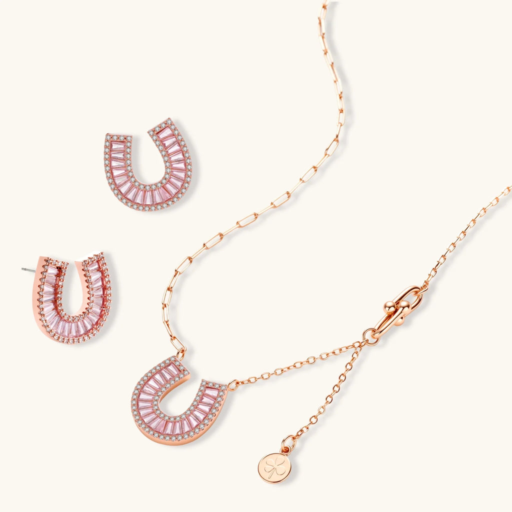 Lucky Horseshoe CZ Set