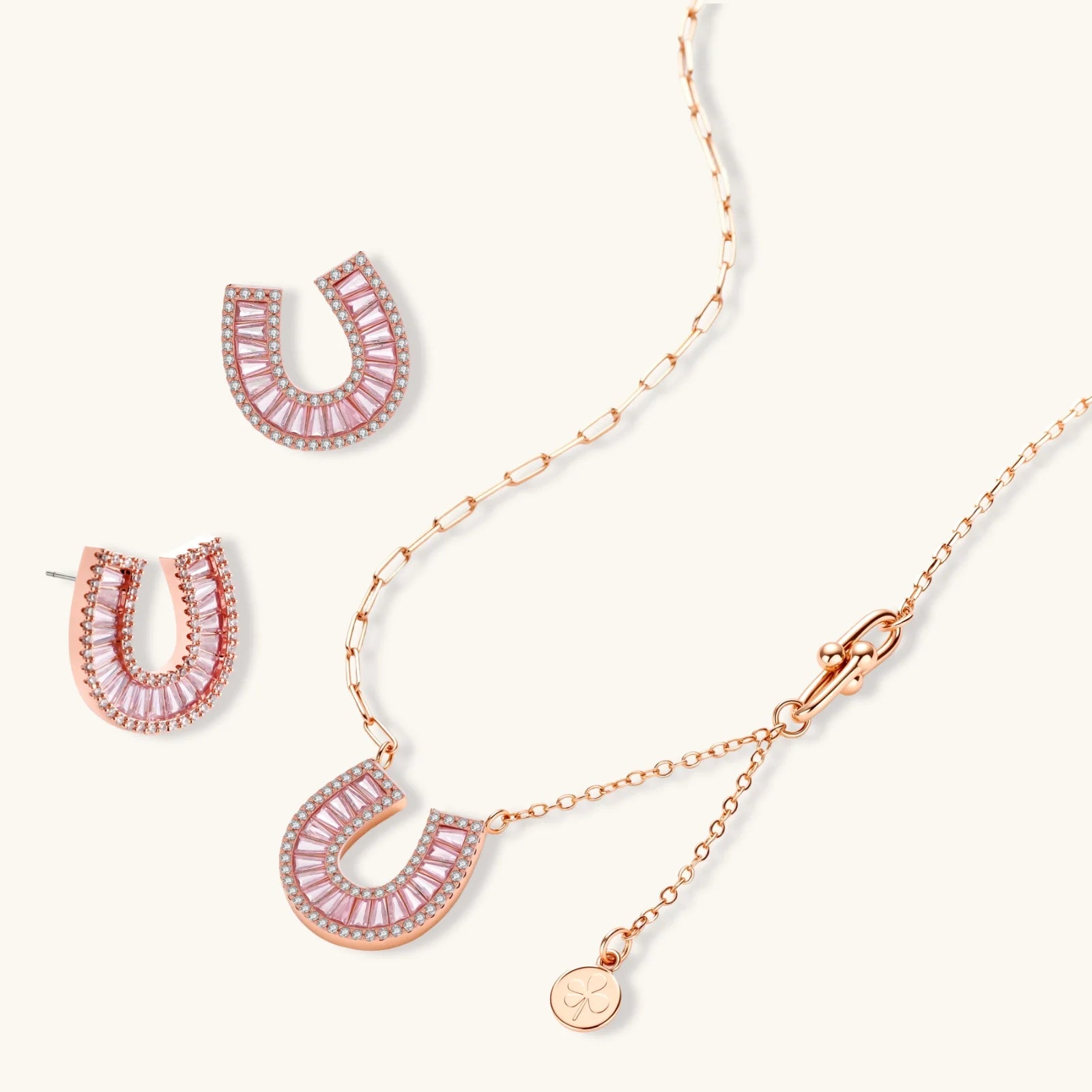 Lucky Horseshoe CZ Set