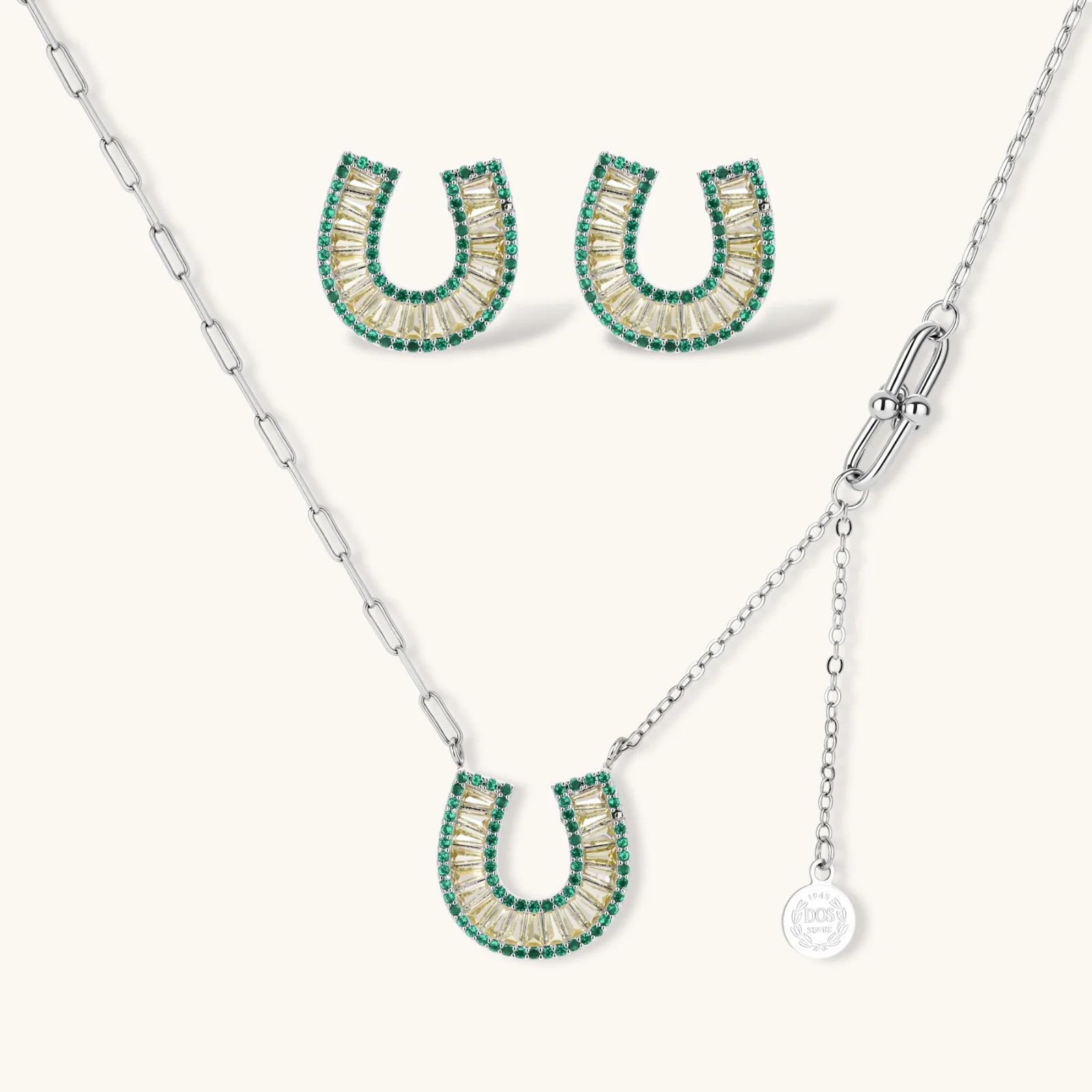 Lucky Horseshoe CZ Set