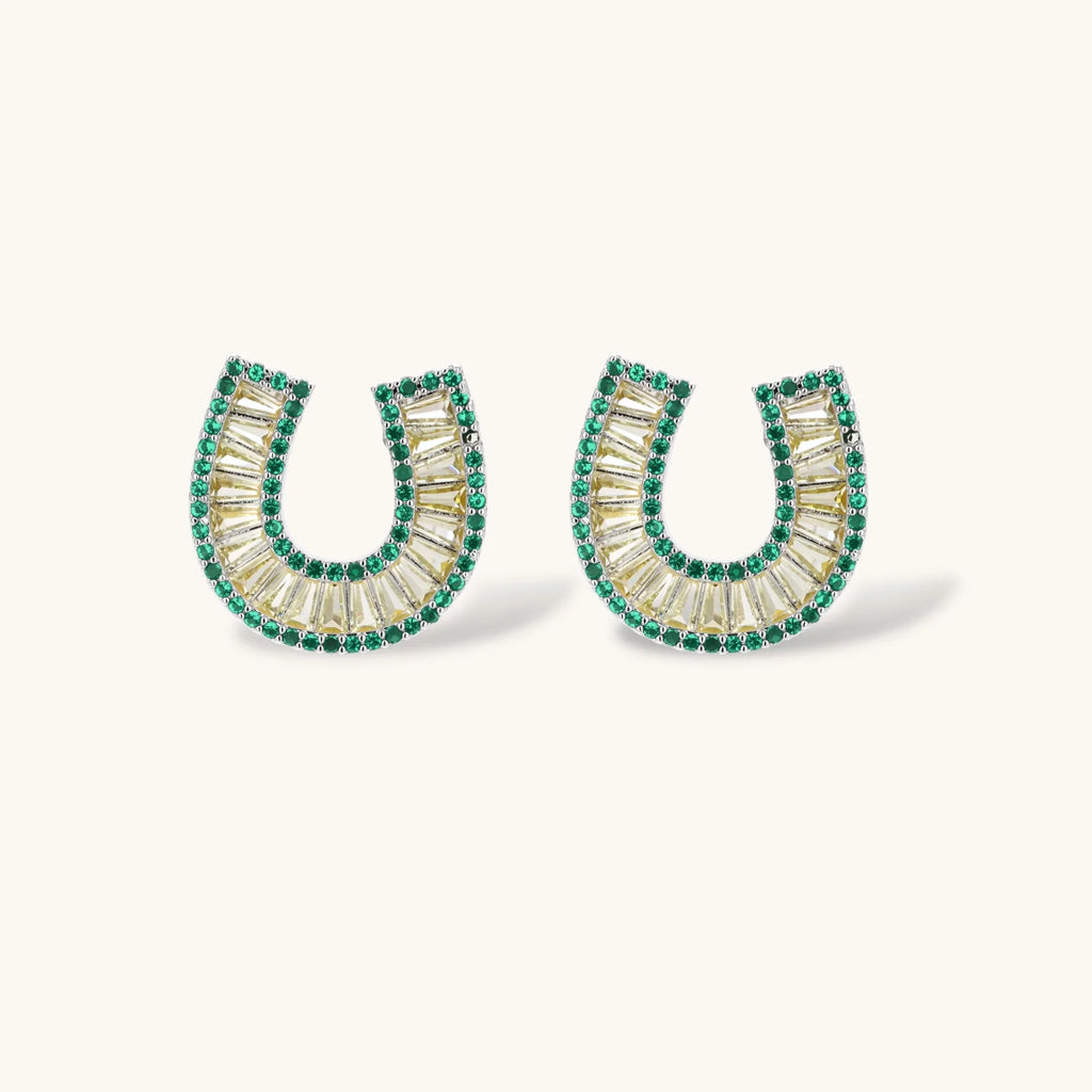 Lucky Horseshoe CZ Set