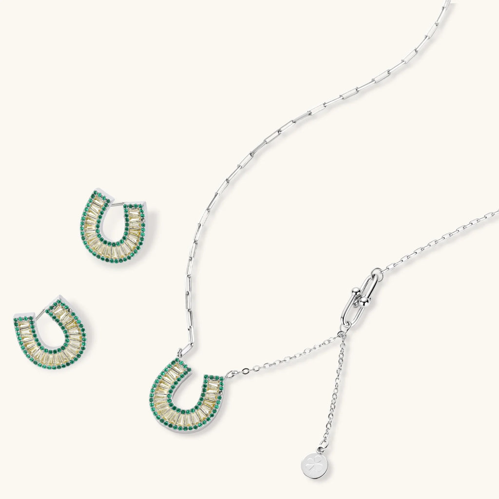 Lucky Horseshoe CZ Set