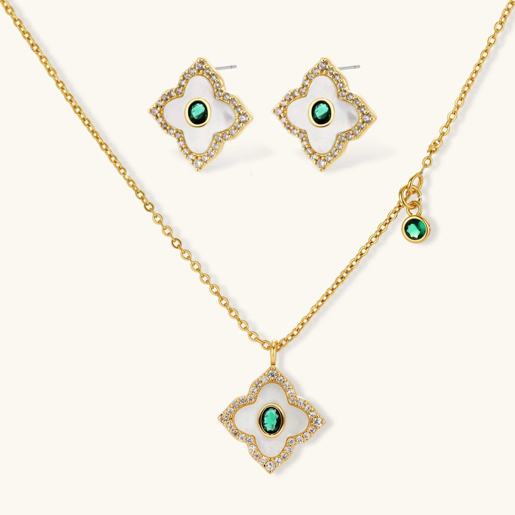 Emerald Bloom Set | 3EyeJewEls