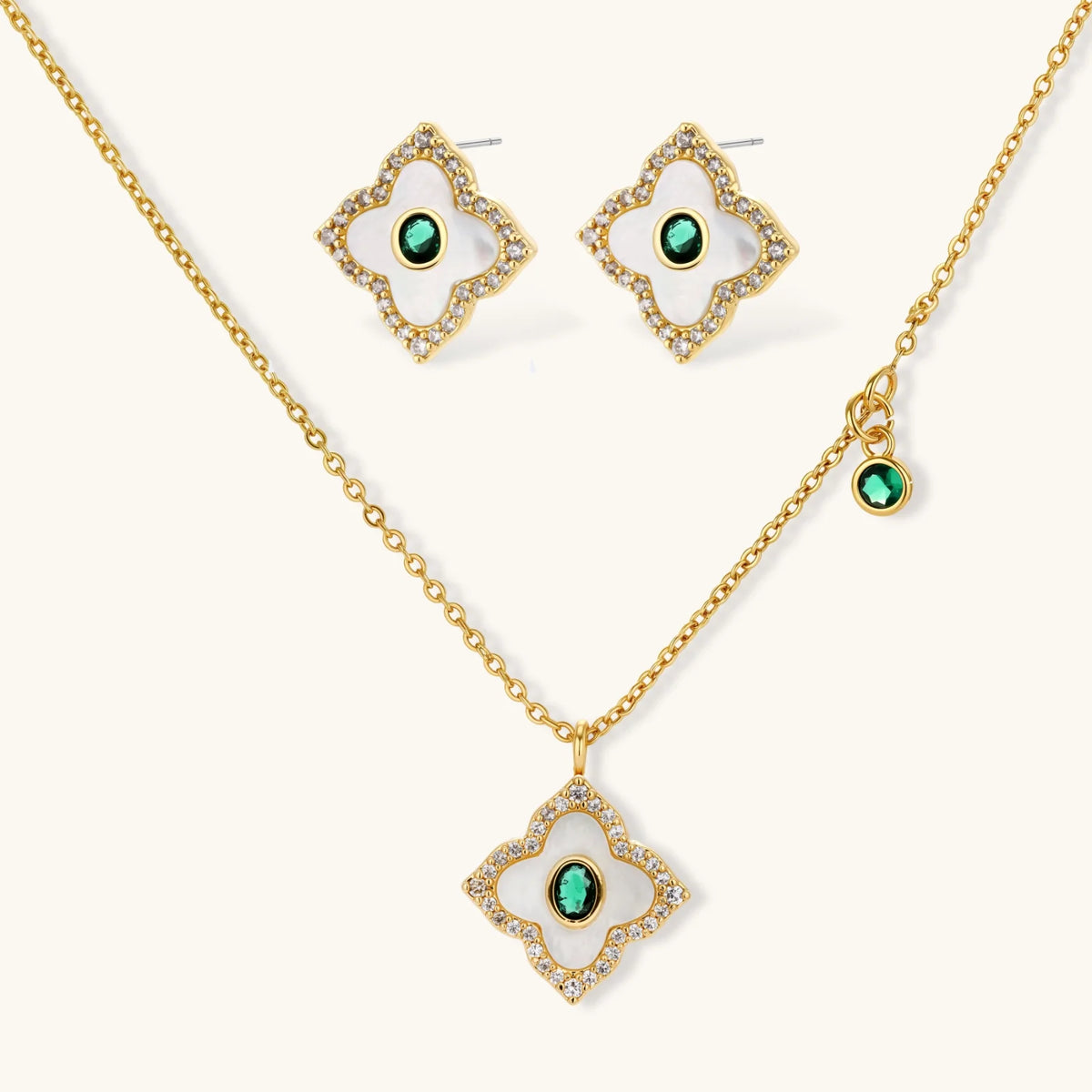 Emerald Bloom Set | 3EyeJewEls