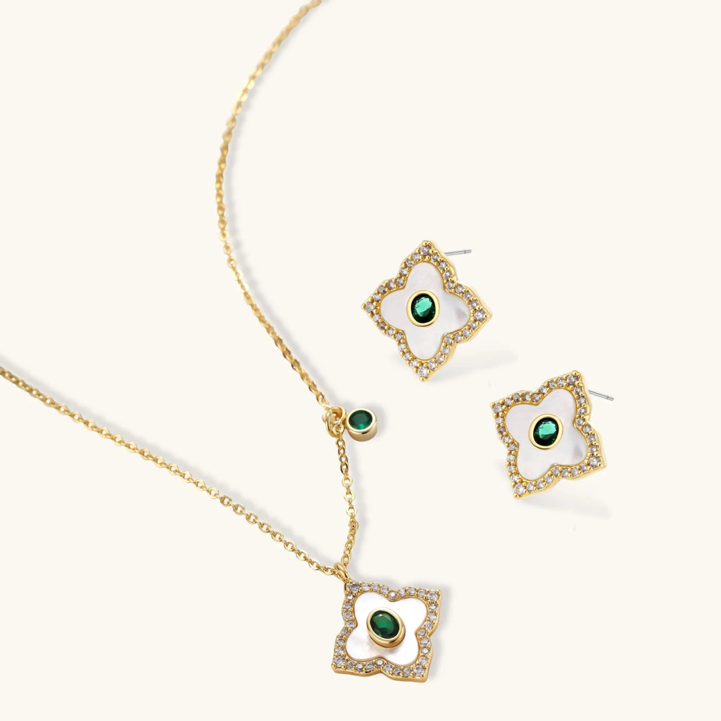 Emerald Bloom Set | 3EyeJewEls