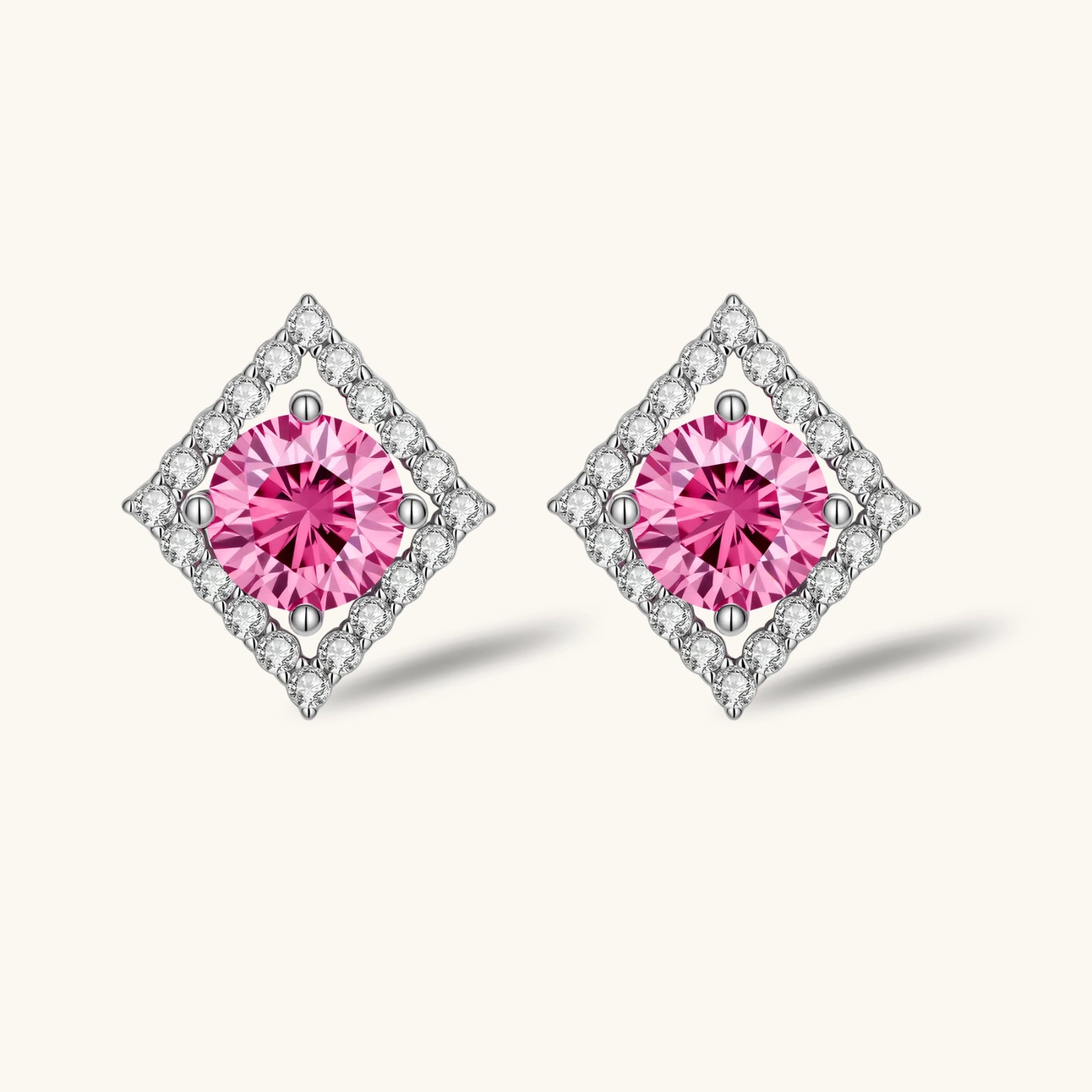 Diamond Halo Studs
