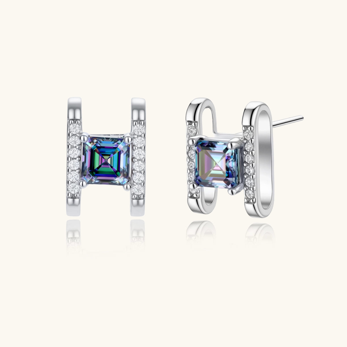 Prism Square Studs | 3EyeJewEls