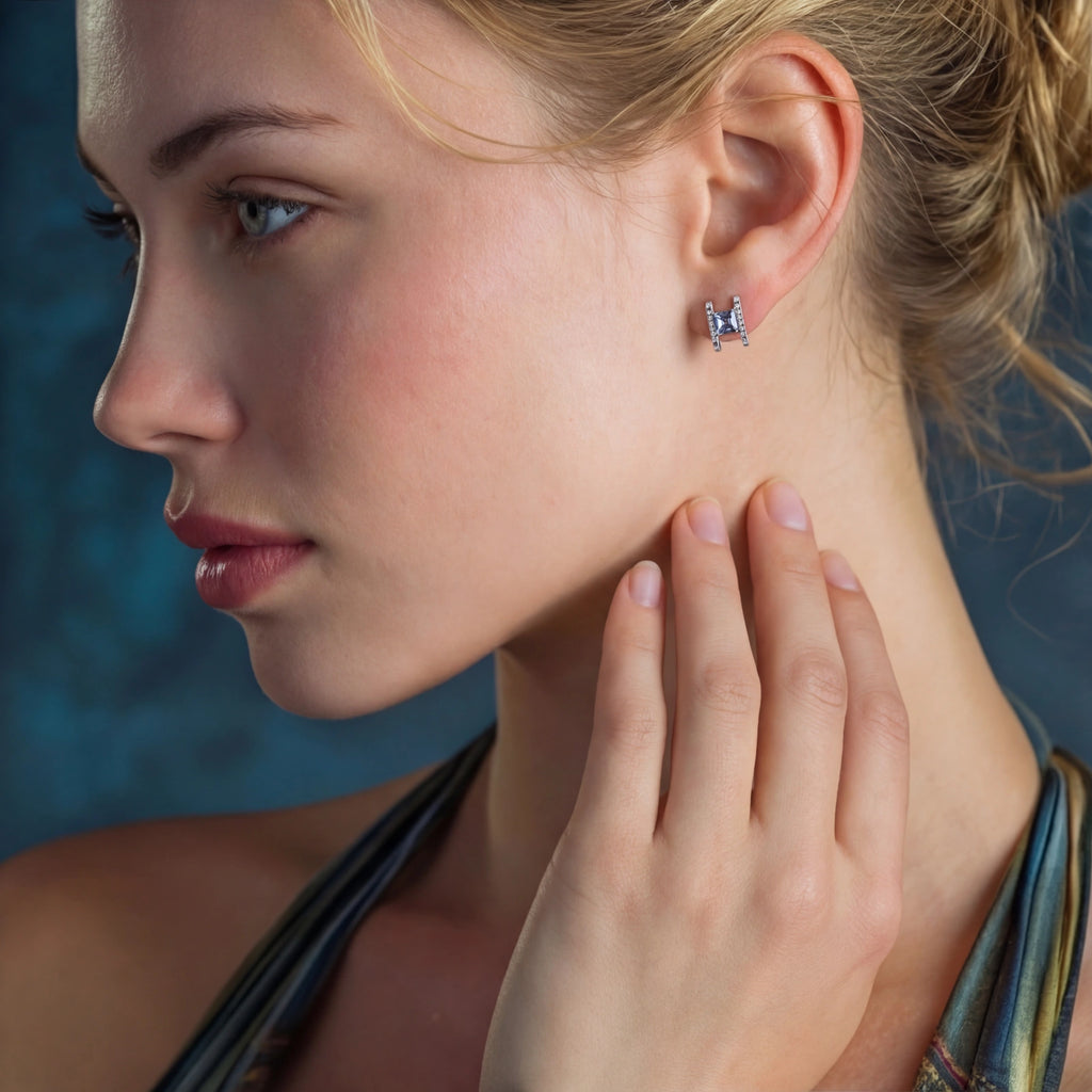 Prism Square Studs | 3EyeJewEls