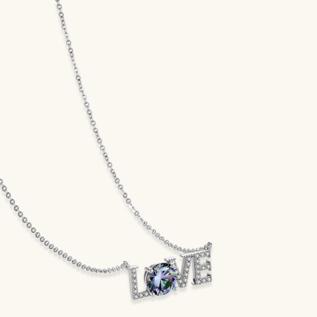 LOVE Moissanite Necklace | 3EyeJewEls