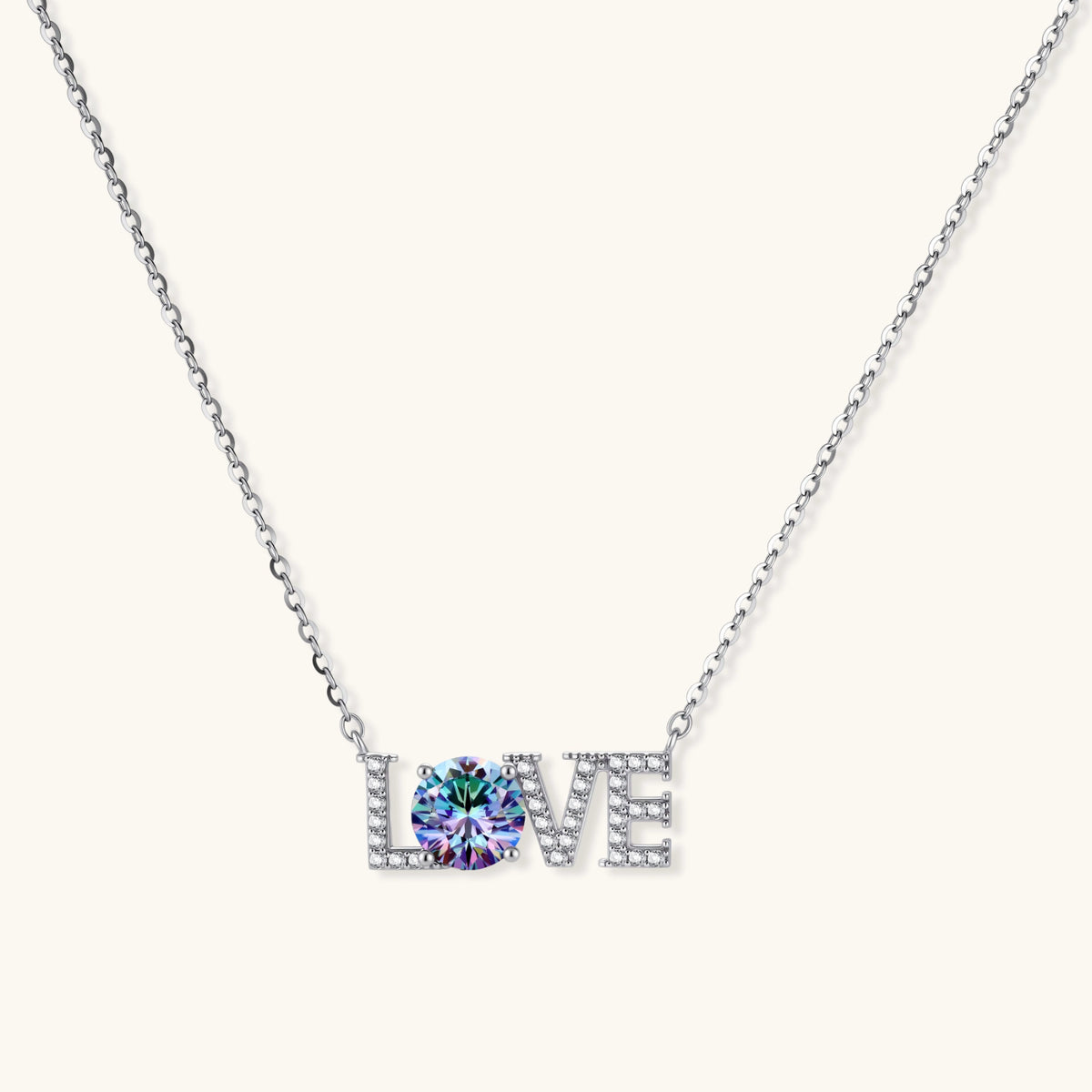 LOVE Moissanite Necklace | 3EyeJewEls