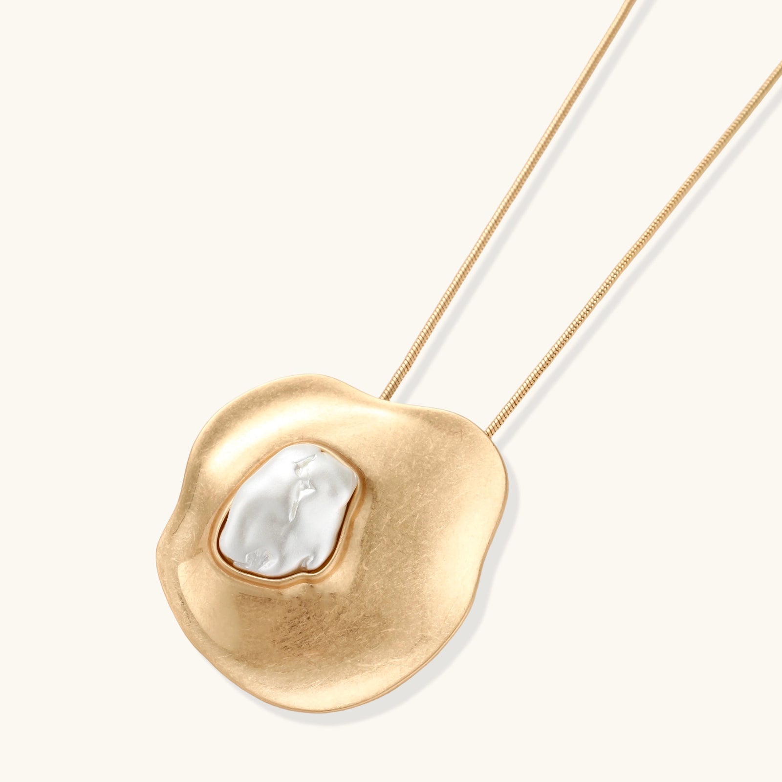 Sculptural Pearl Pendant