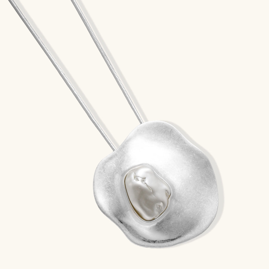 Sculptural Pearl Pendant