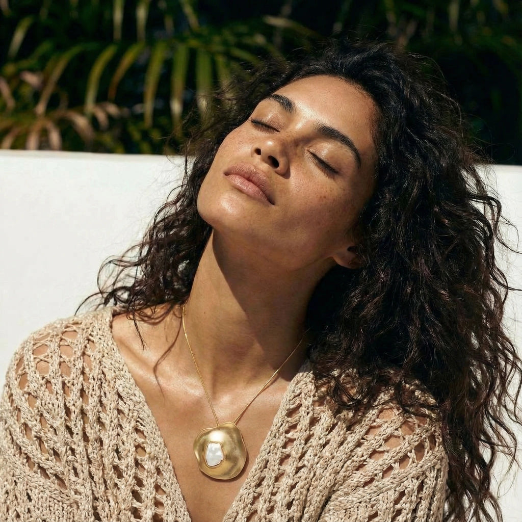 Sculptural Pearl Pendant