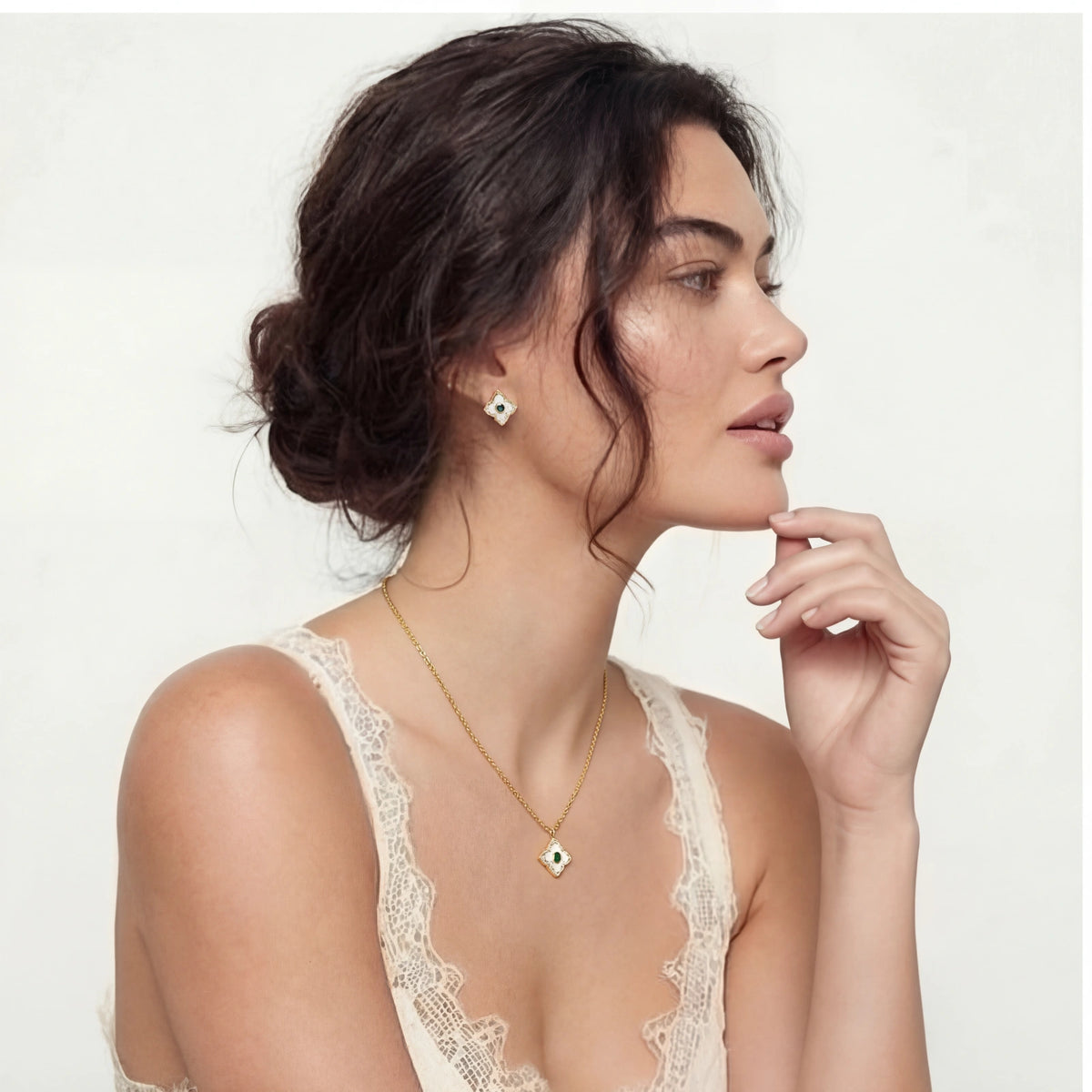 Emerald Bloom Set | 3EyeJewEls