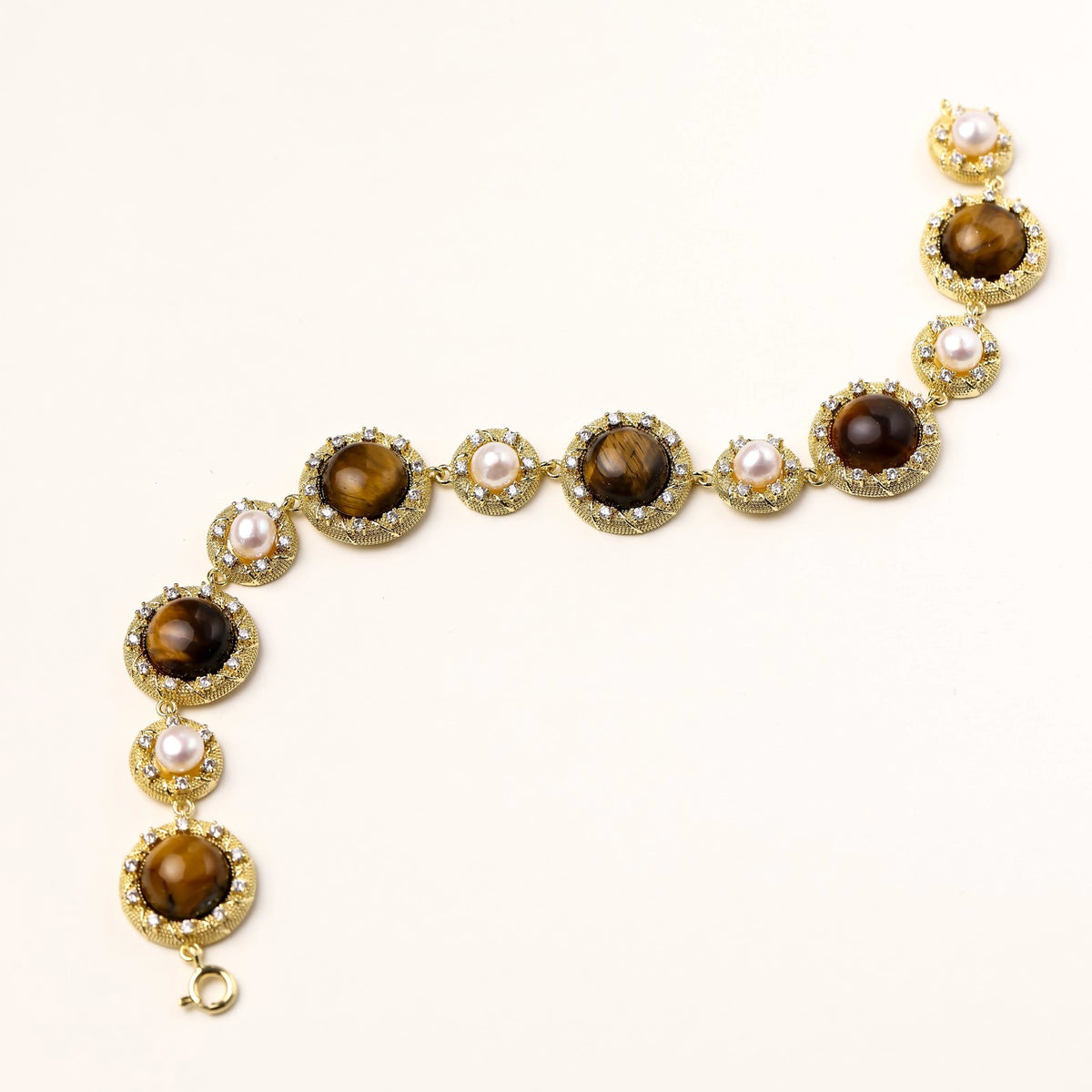 Tiger's Eye Pearl Wisdom Bracelet | 3EyeJewEls