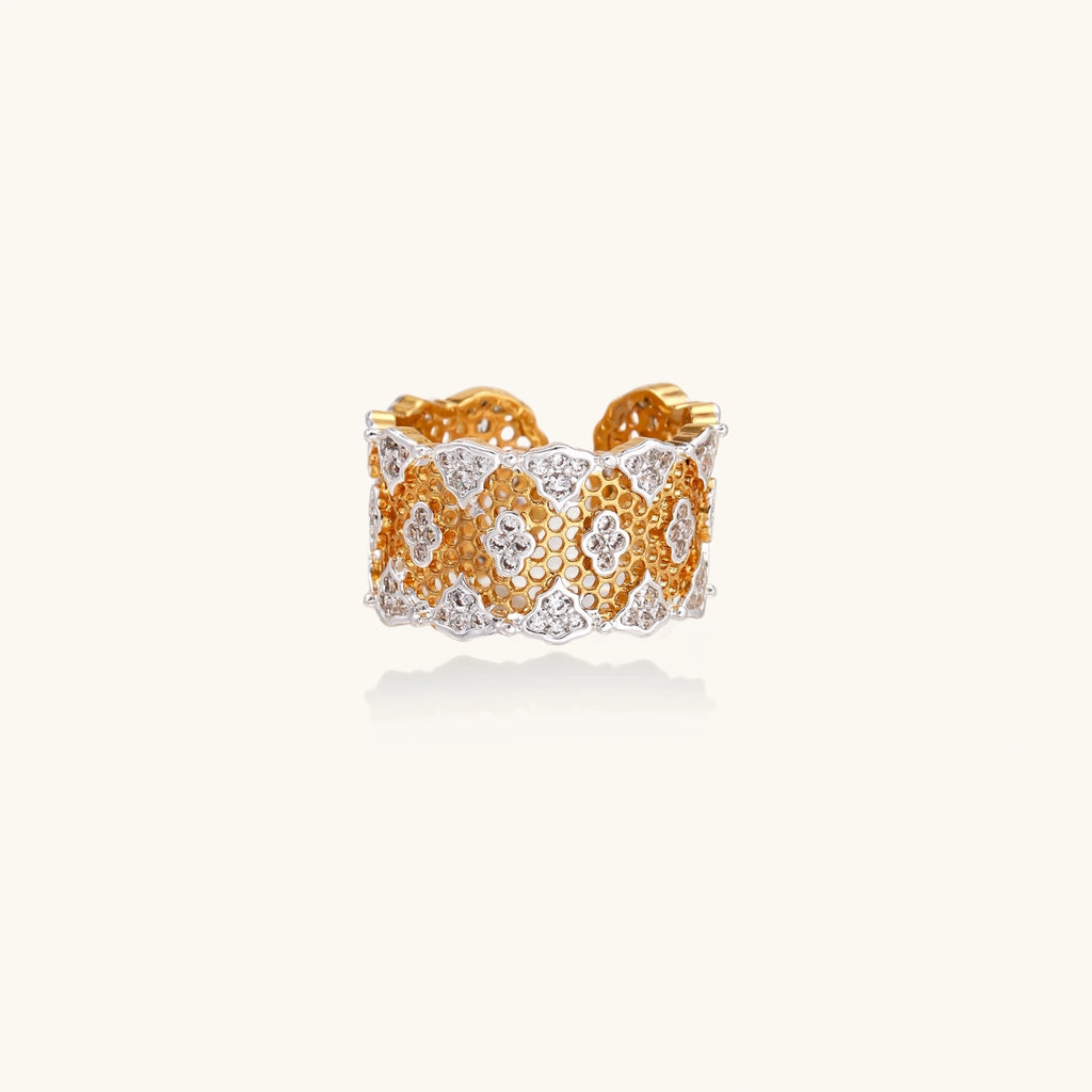 Honeycomb Crystal Power Ring | 3EyeJewEls