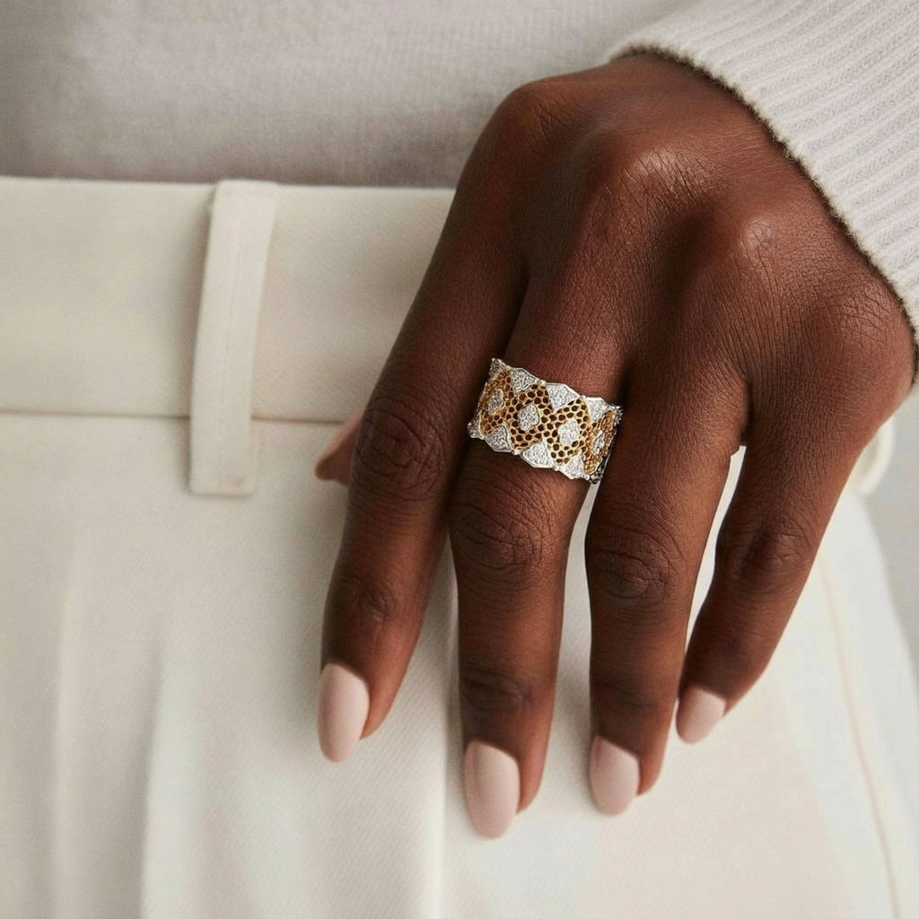 Honeycomb Crystal Power Ring | 3EyeJewEls