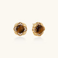 Golden Empress Tiger's Eye Studs | 3EyeJewEls