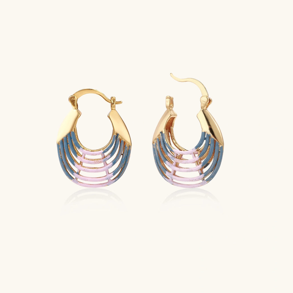 Sunrise Ripple Hoops | 3EyeJewEls