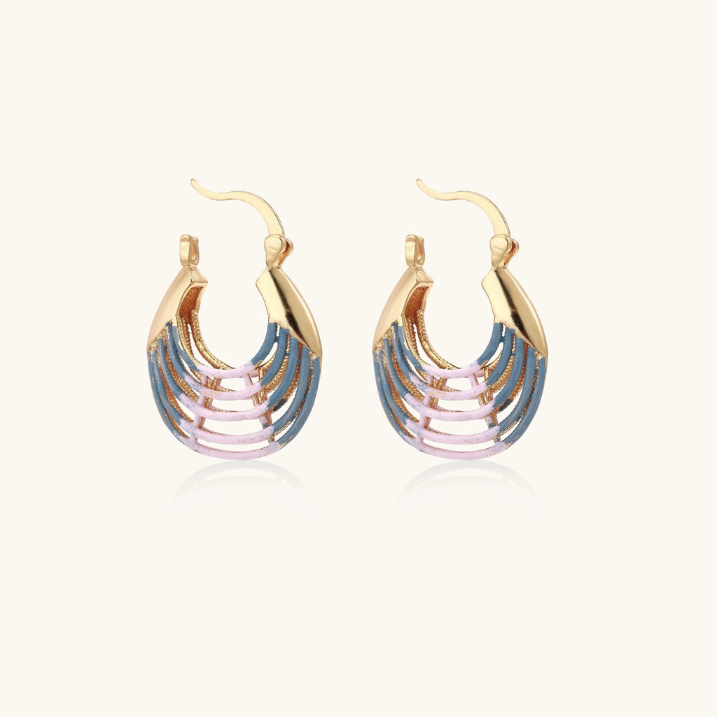 Sunrise Ripple Hoops | 3EyeJewEls