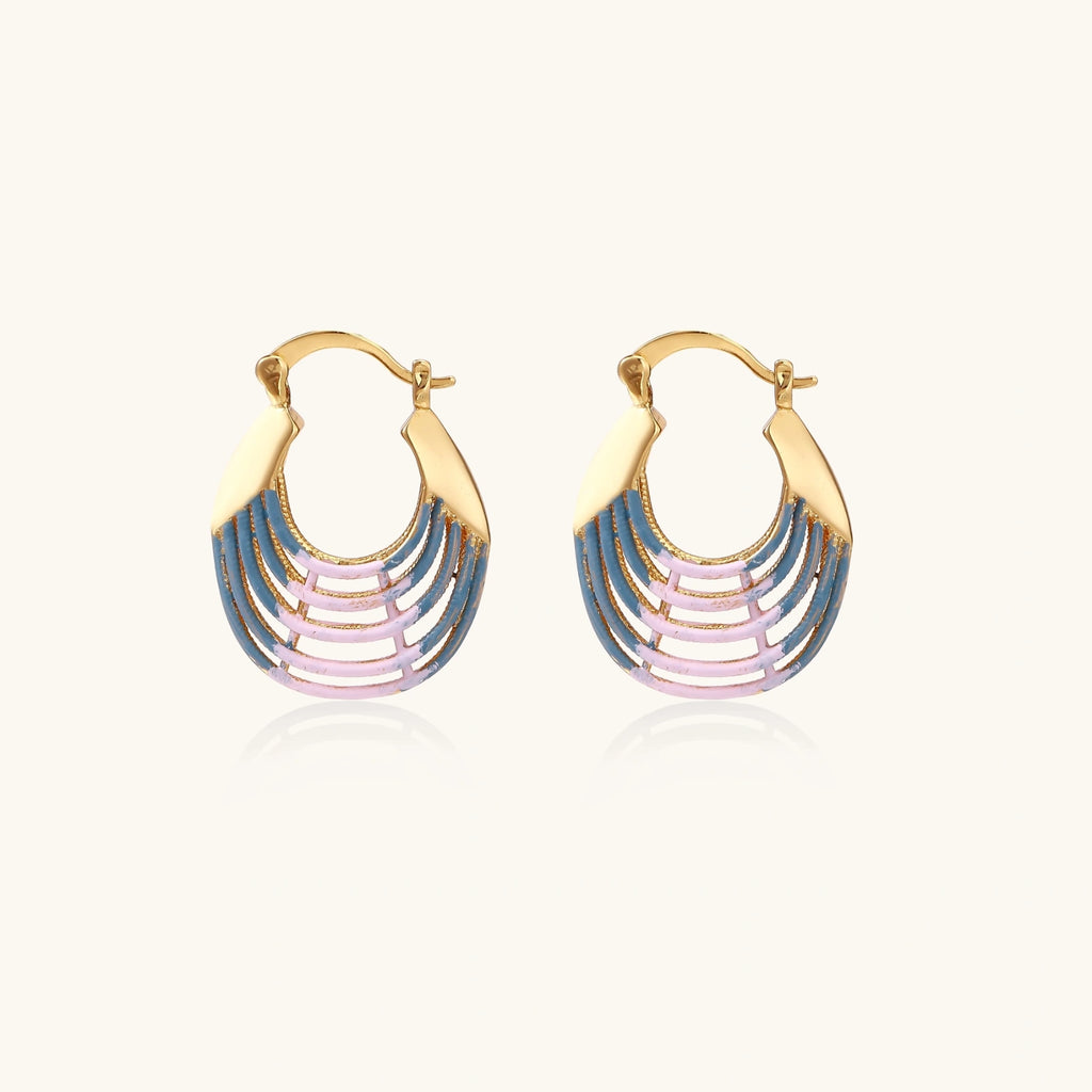Sunrise Ripple Hoops | 3EyeJewEls