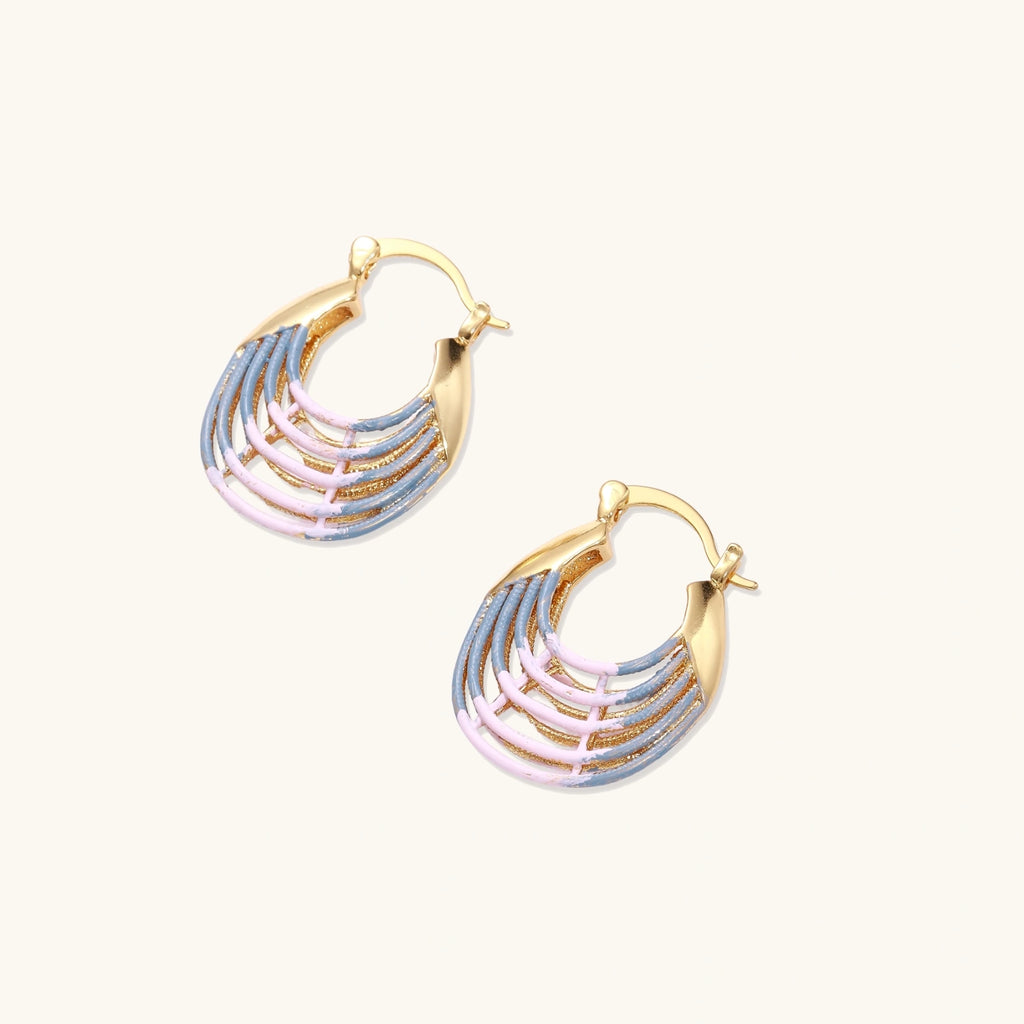 Sunrise Ripple Hoops | 3EyeJewEls