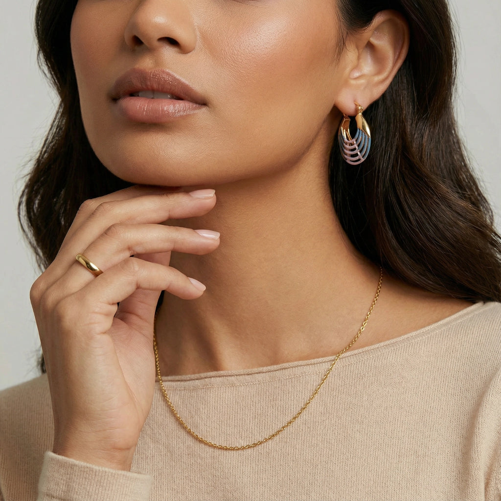 Sunrise Ripple Hoops | 3EyeJewEls